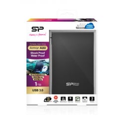 SiliconPower portable HDD 1TB, armor A80, USB 3.2 Gen.1, IPX7 protection, black ( SP010TBPHDA80S3K )  - Img 3