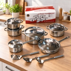 Silver Induction 15-delni set posuđa sa kuhinjskim priborom ( KLK2685 )