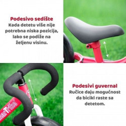 Smart Trike bicikl folding - balance bike red ( 1030500 ) - Img 2