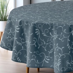 Stolnjak Ovalnog oblika 160x220cm Grey flower ( VLK0001360-greyflower )
