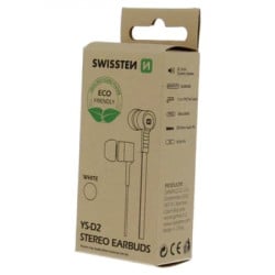 Swissten slušalice rainbow eco pack 3,5mm YS-D2 bela ( 80206 ) - Img 1