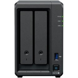 Synology DS725+, Tower, 2-Bays 3.5'' SATA HDD/SSD, 2 x M.2 2280 NVMe SSD, CPU AMD Ryzen R1600 dual-core (4-thread), max. boost up to 3.1 GH