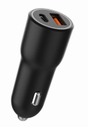 Gembird ta-uc-ac2pdqc38-car-01  2-port usb car fast charger, type-c pd, 38w, black-6