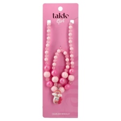 Takk nika girl set lančić i narukvica jednorog roze ( 505160 )