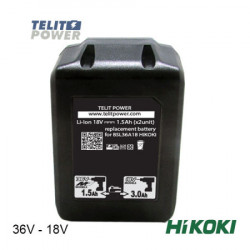 TelitPower Hikoki Li-Ion 36V-1.5Ah / 18V - 3.0Ah BSL36A18 multi volt baterija ( P-2096 ) - Img 3