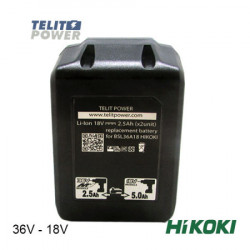 TelitPower Hikoki Li-Ion 36V-2.5Ah / 18V - 5.0Ah BSL36A18 multi volt baterija ( P-2094 ) - Img 3