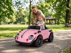 ThemaSport auto na baterije retro buba pink ( ts-022-2r-pi )