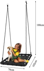 Top Springen Kinderbooth - Velika Pravougaona Ljuljaska za decu u crnoj boji do 100kg ( TOPKJE ) - Img 6
