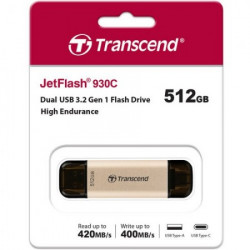 Transcend 512GB, USB3.2, pen drive, TLC, high speed, type-c ( TS512GJF930C ) - Img 2