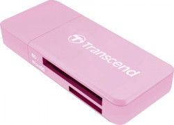 Transcend card reader, mini F5, USB3.0, SD/MicroSD SDHC/SDXC/UHS-I, pink ( TS-RDF5R ) - Img 1