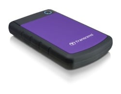 Transcend TS2TSJ25H3P External HDD 2 TB USB 3.0 2.5" Anti-shock system, Backup software  Black/Pur-1