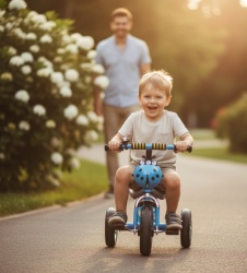 Tricikl Bubamara Model 434 sa točkovima od Eva pene - Plava