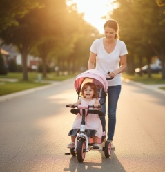 Tricikl Guralica PlayTime 419 sa mekanim rotirajućim sedištem - Roze
