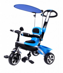 Tricikl KR02 za decu + mekano sedište plavi - Img 2