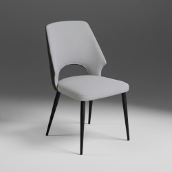 Trpezarijska stolica B2613 Tamno Siva-Svetlo Siva/Crne m. noge 470x470x870 mm ( 775-628 )