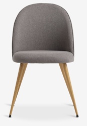 Trpezarijska stolica siva/hrast