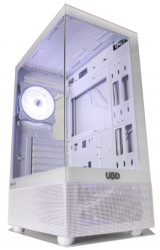 UGD 3333 ATX belo Stealth kućište, staklena prednja i bocna strana, ugradjen 1x ARGB kuler - Img 4