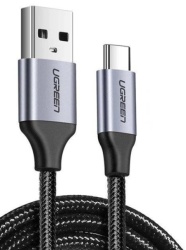 Ugreen us288 usb-a to usb-c fast charging cable 3a max black 1m ( 093-0082 )