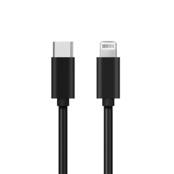 Usb data kabal pd za iphone type c na lightning 3a crni 1m ( U1955 )