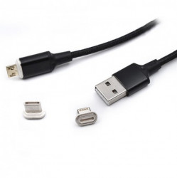 USB kabl magnetni na IP/tip C/mikro 1m kettz ( 101-20 )