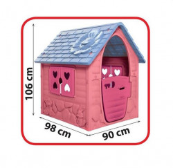 Velika Dohany - Kućica za decu - roze 106x98x90 - Img 4