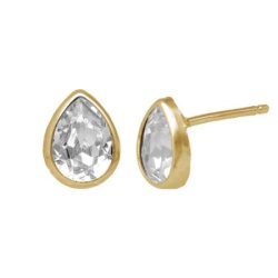 Victoria cruz essential xs crystal gold mindjuše sa swarovski kristalom ( a4217-07dt )