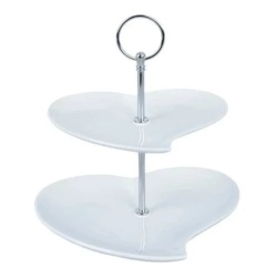 Vilde 122936 - Porcelanski stalak na 2 sprata za serviranje / prezentaciju, 21