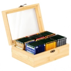 Vilde 229312 - Kutija za odlaganje čaja , bambus , 21 x 16 x 7.5 cm