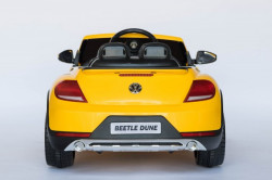 VW Buba Licencirani Auto sa kožnim sedištem i ojačanim PVC točkovima - Žuta ( VW Buba-2 ) - Img 4