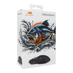 White Shark Bgm 071 Piranha  Baracuda Mouse Black-2