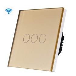 Wi-fi pametni prekidač 3g tuya zlatni (WiFi touch switch) ( ss007 )