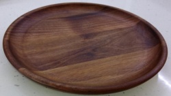 Wood holz tanjir plitki fi 250 x 20 mm ( 6060 ) orah
