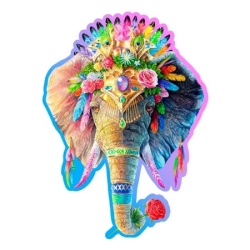 Wooden City Elegant Elephant Wooden Puzzle L (250 Pieces) ( 058885 )