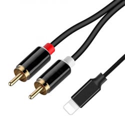 Xwave lighting (iPHONE) kabl na 2RCA, 1.2m duzina ( lighting na 2RCA ) - Img 4