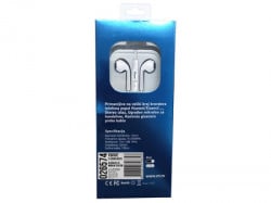 Xwave slušalice za mobilni sa mikrofonom/stereo/3.5mm jack/kabl 1.3 m/IPHONE EARBUD OBLIK/box/bela ( E-500M white ) - Img 1