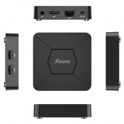 XWave smart TV box Q5 QuadCore/Allwiner IK316/4K/Android10/2GB/16GB/HDMi/RJ45/Wireless/2xUSB/AV 3.5mm ( TV BOX Q5 ) - Img 3