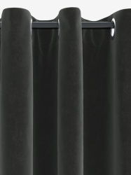 Zavesa 1x140x300 suede-look siva