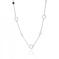 Ženska freelook srebrna ogrlica od hirurškog Čelika ( frj.3.6003.1 ) - Img 1