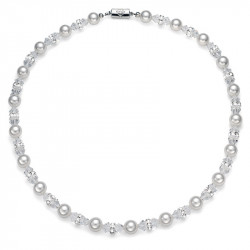 Ženska oliver weber pearl white ogrlica sa belim swarovski perlama ( 11010 ) - Img 1