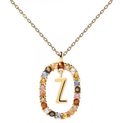Ženska pd paola letter z zlatna ogrlica sa pozlatom 18k ( co01-285-u ) - Img 1