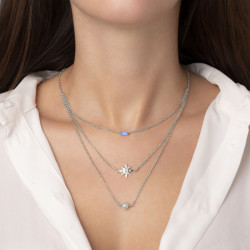 Ženska victoria cruz rebekka light sapphire ogrlica sa swarovski plavim kristalom ( a3778-09hg ) - Img 2