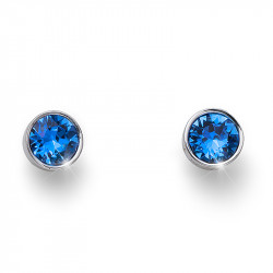 Ženske oliver weber uno sapphire mindjuše sa swarovski plavim kristalom ( 22623.206 )