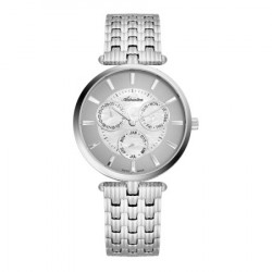 Ženski adriatica essence multifunction beli srebrni modni ručni sat sa srebrnim metalnim kaišem ( a3709.511fqf ) - Img 1