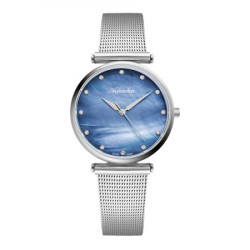 Ženski adriatica milano swarovski plavi srebrni modni ručni sat sa srebrnim pancir kaišem ( a3712.514bq ) - Img 4