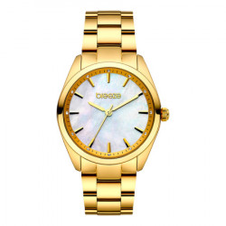 Ženski breeze finesse crystal beli zlatni modni ručni sat sa zlatnim metalnim kaišem ( 212051.1 ) - Img 4