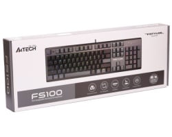 A4 tech FS100 FSTYLER USB Neon Backlit US crna tastatura -1