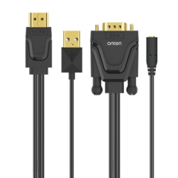 Adapter hdmi na vga sa audio prikljuckom usb 5v/1a + jack 3.5mm 1.8m (otn-5137) onten ( AD474 )