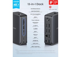 Anker Nano Docking Stanica, 13u1 crna -6