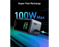 Anker Prime 20000mAh, 200W, Power Bank za laptop crni