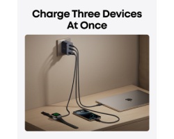 Anker Prime 70W GaN zidni brzi punjač, 3-porta (2x USB-C i 1x USB-A) crni -2